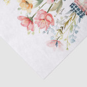 Voorjaarsbloemen in Mason Jars Decoupage Tissuepapier (Detail)