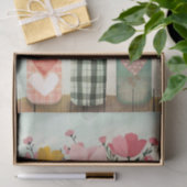 Voorjaarsbloemen in Mason Jars Tissue Paper Tissuepapier (Geschenk)