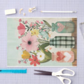 Voorjaarsbloemen in Mason Jars Tissue Paper Tissuepapier (Craft)