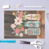 Voorjaarsbloemen in Mason Jars Tissue Paper Tissuepapier (Craft)