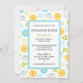 Voorjaarsbloemen Pascha Sedar Uitnodigingen (Voorkant)