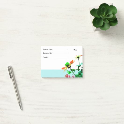Voorjaarsbloemen Post haar - Info Post-it® Notes (Kantoor)