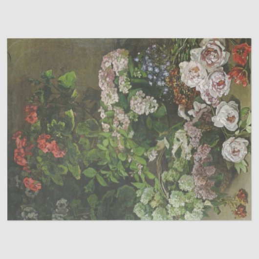 Voorjaarsbloemen van Claude Monet Tissue Paper Tissuepapier (Voorkant)