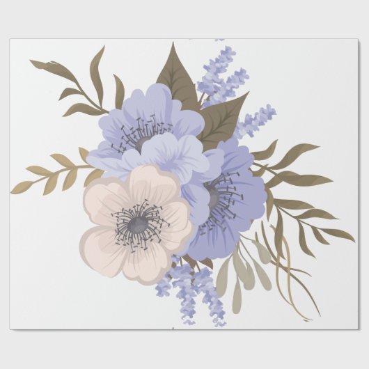 Voorjaarsbloemen voor het verpakken van papier (Vlak)