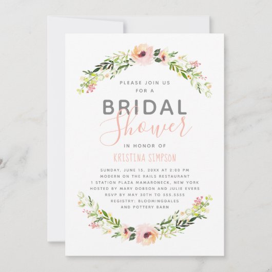 Voorjaarsbloemen | Vrijgezellenfeest | Wit Kaart (Voorkant)