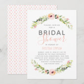 Voorjaarsbloemen | Vrijgezellenfeest | Wit Kaart (Voorkant / Achterkant)