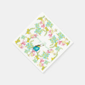 Voorjaarsbloemen waterverf servet (Hoek)