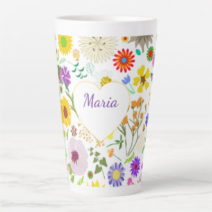 Voorjaarsbloemenharmonie Latte Mok