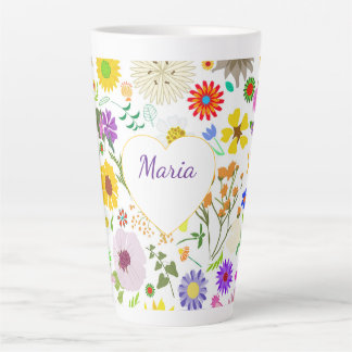 Voorjaarsbloemenharmonie Latte Mok
