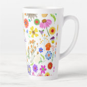 Voorjaarsbloemenharmonie Latte Mok (Rechts)