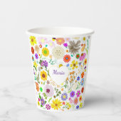 Voorjaarsbloemenharmonie Papieren Bekers (Voorkant)