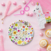 Voorjaarsbloemenharmonie Papieren Bordje (Feest)