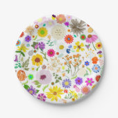 Voorjaarsbloemenharmonie Papieren Bordje (Voorkant)