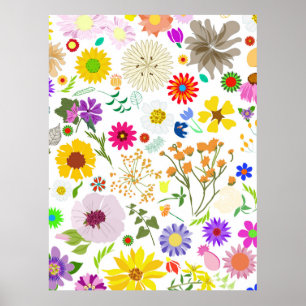 Voorjaarsbloemenharmonie Poster