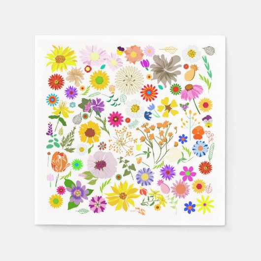 Voorjaarsbloemenharmonie Servet (Voorkant)