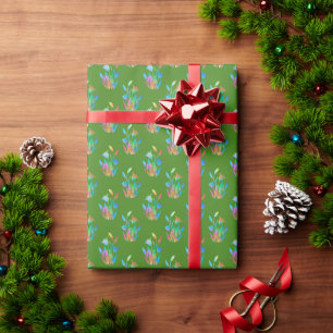 Voorjaarsbloemenklonten Cadeaupapier