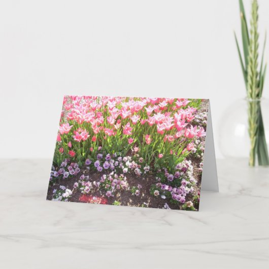 Voorjaarsbloesems 2 feestdagen kaart (Voorkant)