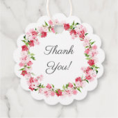 Voorjaarsbloesems Floral Communie Bedankjes Labels (Achterkant)