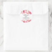 Voorjaarsbloesems Floral Communie Ronde Sticker (Tas)