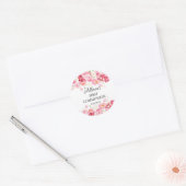 Voorjaarsbloesems Floral Communie Ronde Sticker (Envelop)