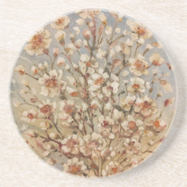  voorjaarsbloesems zandsteen onderzetter