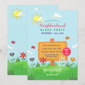 Voorjaarsblokletter Kaart (Voorkant / Achterkant)