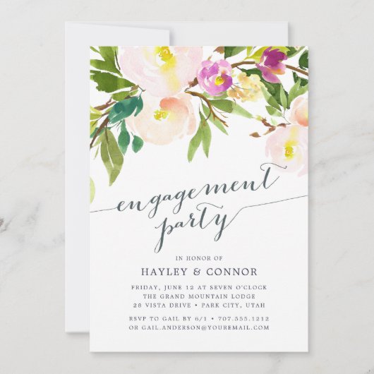 voorjaarsblos | uitnodiging voor een opdrachtparti (Voorkant)