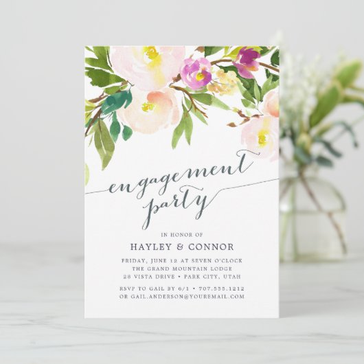 voorjaarsblos | uitnodiging voor een opdrachtparti (Staand voorkant)