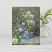 Voorjaarsboeket van Pierre-Auguste Renoir Bedankkaart (Staand voorkant)