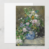 Voorjaarsboeket van Pierre-Auguste Renoir Bedankkaart (Voorkant / Achterkant)