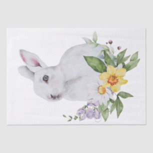 VoorjaarsBoerderij Bunny Floral Waterverf Tissuepapier