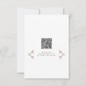 Voorjaarscirkel Wilde bloem QR Wedding Detail Kaar Bedankkaart (Achterkant)