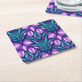 Voorjaarscrocussen Kartonnen Onderzetters (Schuin)