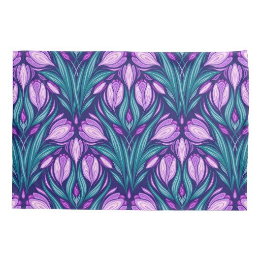 Voorjaarscrocussen Kussensloop (Achterkant)