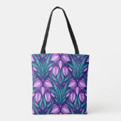 Voorjaarscrocussen Tote Bag (Achterkant)