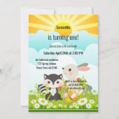 Voorjaarsdag Baby eerste verjaardag Kaart (Voorkant)