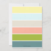 Voorjaarsdag Baby eerste verjaardag Kaart (Achterkant)