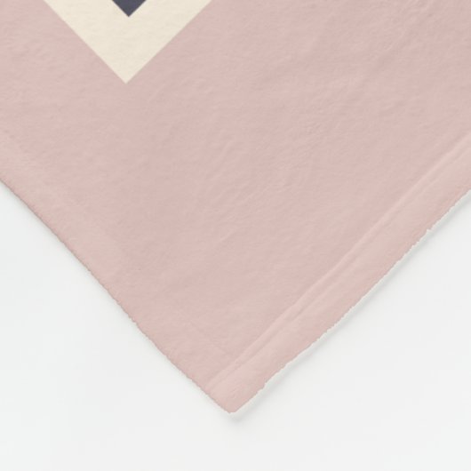 Voorjaarsdagen Modern Floral Blooms gepersonalisee Fleece Deken (Hoek)