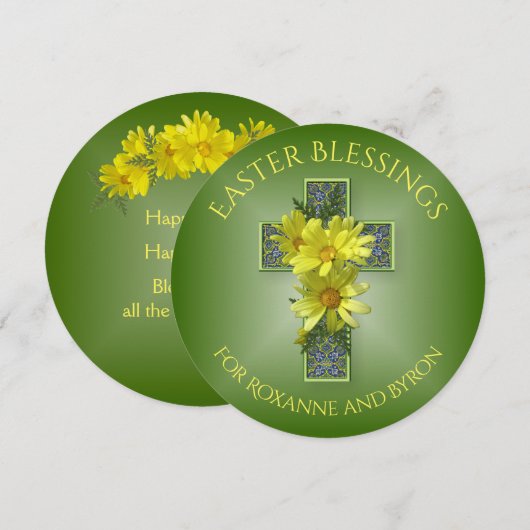 Voorjaarsdagen Paasvakanties Aangepaste groet Feestdagenkaart (Voorkant / Achterkant)