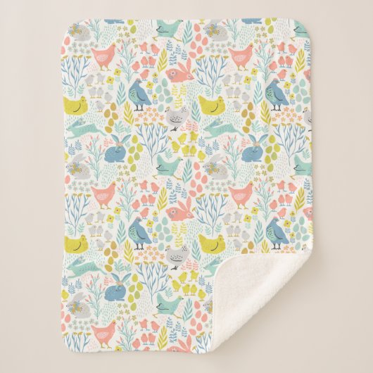 Voorjaarsdeegdieren Sherpa Deken (Voorkant)