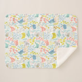 Voorjaarsdeegdieren Sherpa Deken (Voorkant (horizontaal))