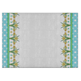 Voorjaarsdieven en Polka Border Cutting Board Snijplank