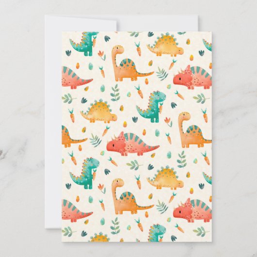 voorjaarsdinosaurus kaart (Achterkant)