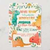 voorjaarsdinosaurus kaart (Voorkant / Achterkant)