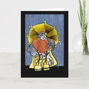 Voorjaarsdouches ! wenskaart kaart