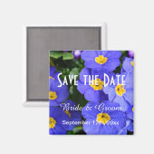  voorjaarse blauwe tuinbloem met uitzondering van  magneet (Voorkant / Achterkant)