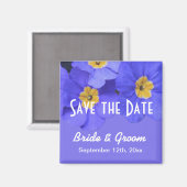  voorjaarse blauwe tuinbloem met uitzondering van  magneet (Voorkant / Achterkant)