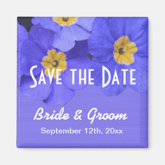  voorjaarse blauwe tuinbloem met uitzondering van  magneet