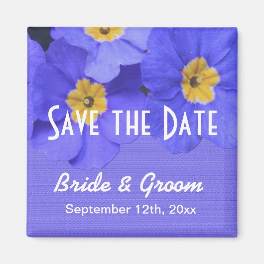  voorjaarse blauwe tuinbloem met uitzondering van  magneet (Voorkant)