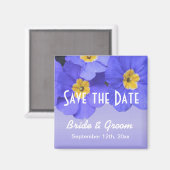  voorjaarse blauwe tuinbloem met uitzondering van  magneet (Voorkant / Achterkant)